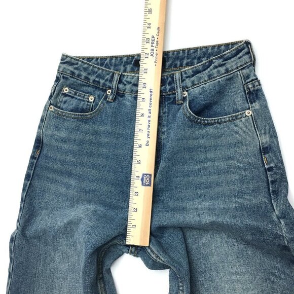 NEW Steve Madden Jeans Noelie Wide Leg Cuffed Jeans size 25 length 27" - Picture 9 of 11